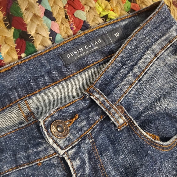 Sale Denim Colab Flares Size 10 - Picture 3 of 7
